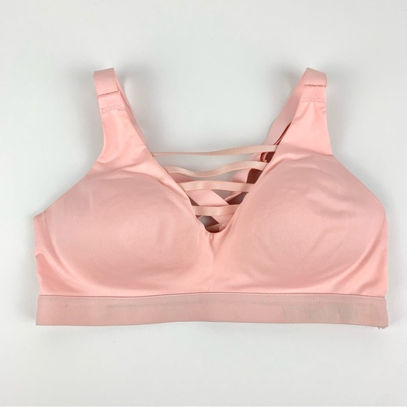 VS Sport Incredible Lightweight Sports Bra Light Pink Strappy Front 34B - Picture 3 of 10